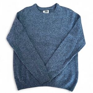 Simons le 31 vintage 100% lambswool Men's Blue Sweater size large